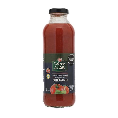 Tomate Triturado Sabores del Valle saborizado con Orégano 500g