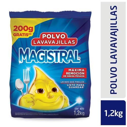 Detergente en polvo lavavajillas MAGISTRAL 1.2Kg