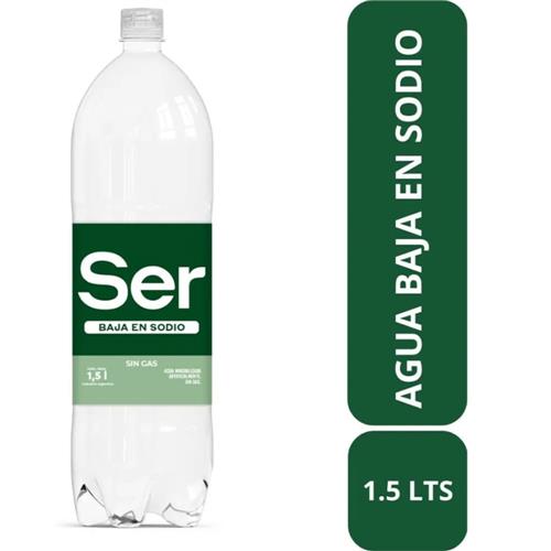 Agua sin gas baja en sodio SER 1.5L