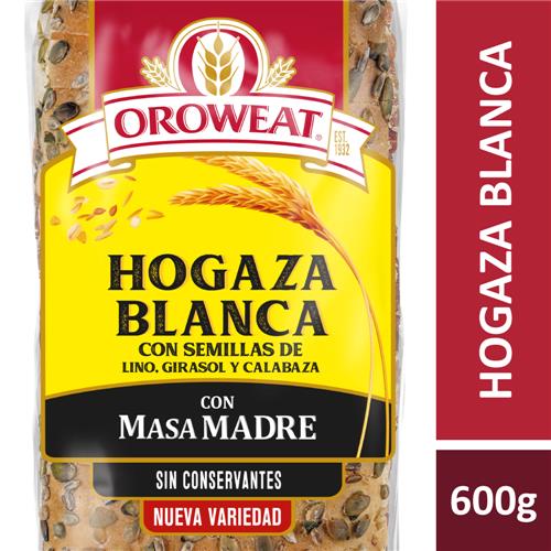 Pan con semillas hogaza blanca OROWEAT 600g