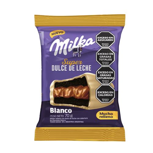 Alfajor Milka Super Dulce de Leche Blanco 70g