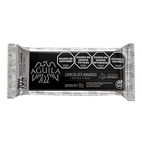 Chocolate Amargo Águila Extra Fino 70% Cacao 70g