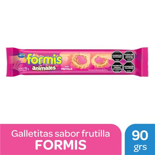 Galletitas Formis Animales Sabor Frutilla 90g