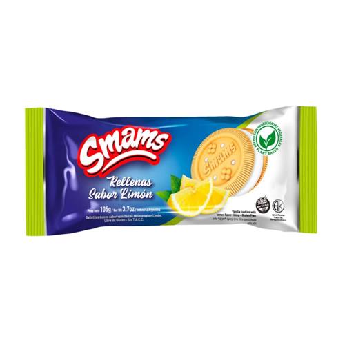 Galletitas Smams Rellenas Sabor Limón 105g