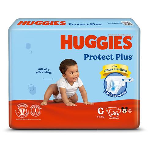 Pañales Huggies Protect Plus G 36 unidades