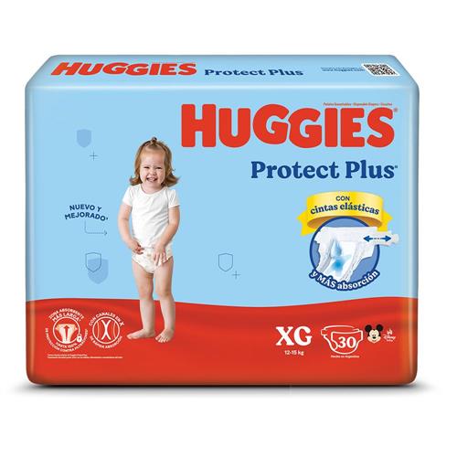 Pañales Desechables Huggies Protect Plus XG 30 unidades