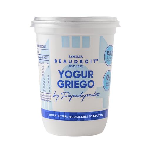 Yogur Griego Familia Beaudroit Entero Natural by Papadopoulos 400g