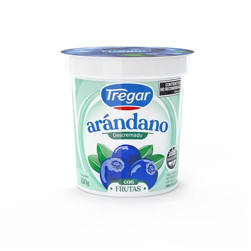 Yogurt Tregar Arándano Descremado con Frutas 150g