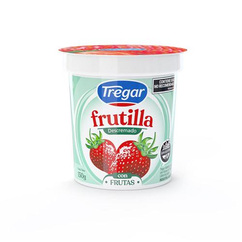 Yogur Descremado Tregar Frutilla con Frutas 150g