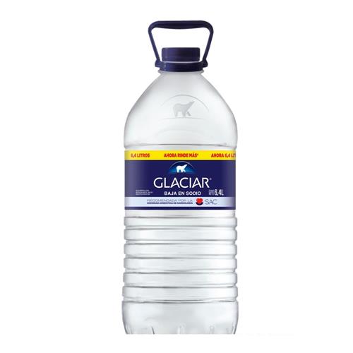 Agua Glaciar Baja en Sodio 6.4L