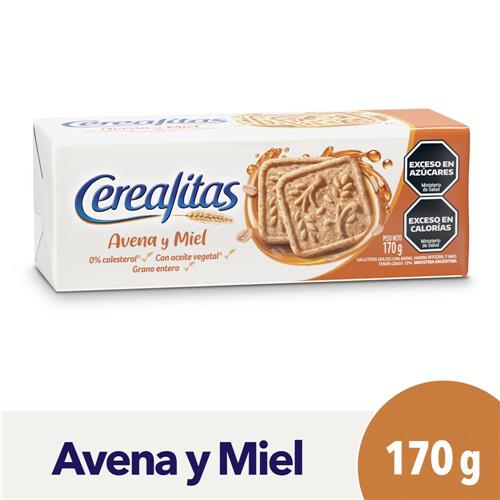 Galletitas Dulces Cerealitas Avena y Miel 170g