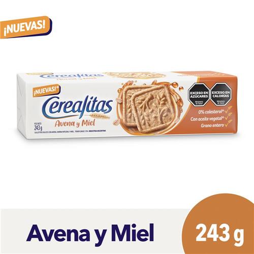 Galletitas Cerealitas Avena y Miel 243g