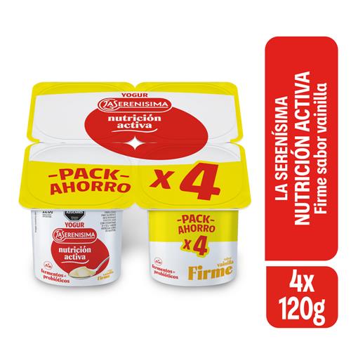 Yogur Firme Entero Sabor Vainilla 480g La Serenísima Nutrición Activa