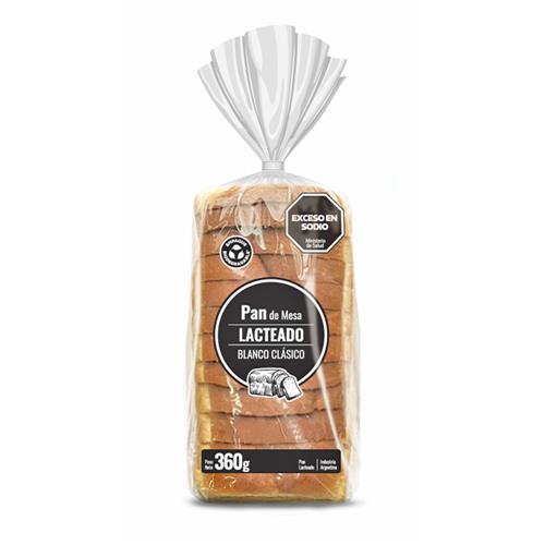 Pan de Mesa Mimago Lacteado Blanco Clásico 360g