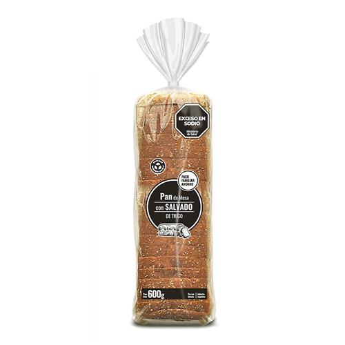 Pan de Mesa Mimago con Salvado de Trigo 600g