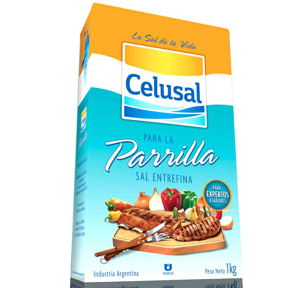 Sal Entrefina para Parrilla 1 Kg Celusal