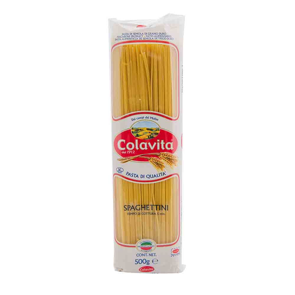 Fideos Spaghettini Sémola 500 Grs Colavita