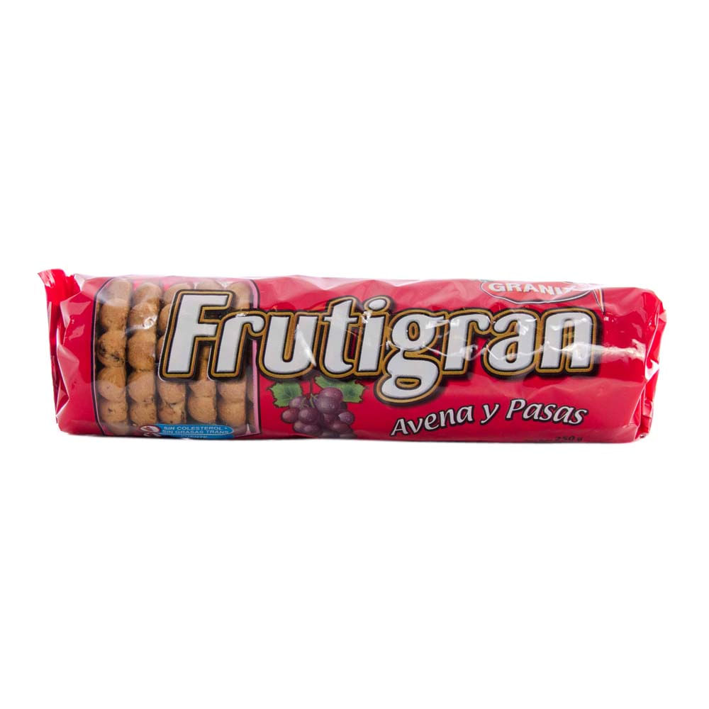 Galletas Secas Sabor Avena y Pasas 250 Grs Frutigran