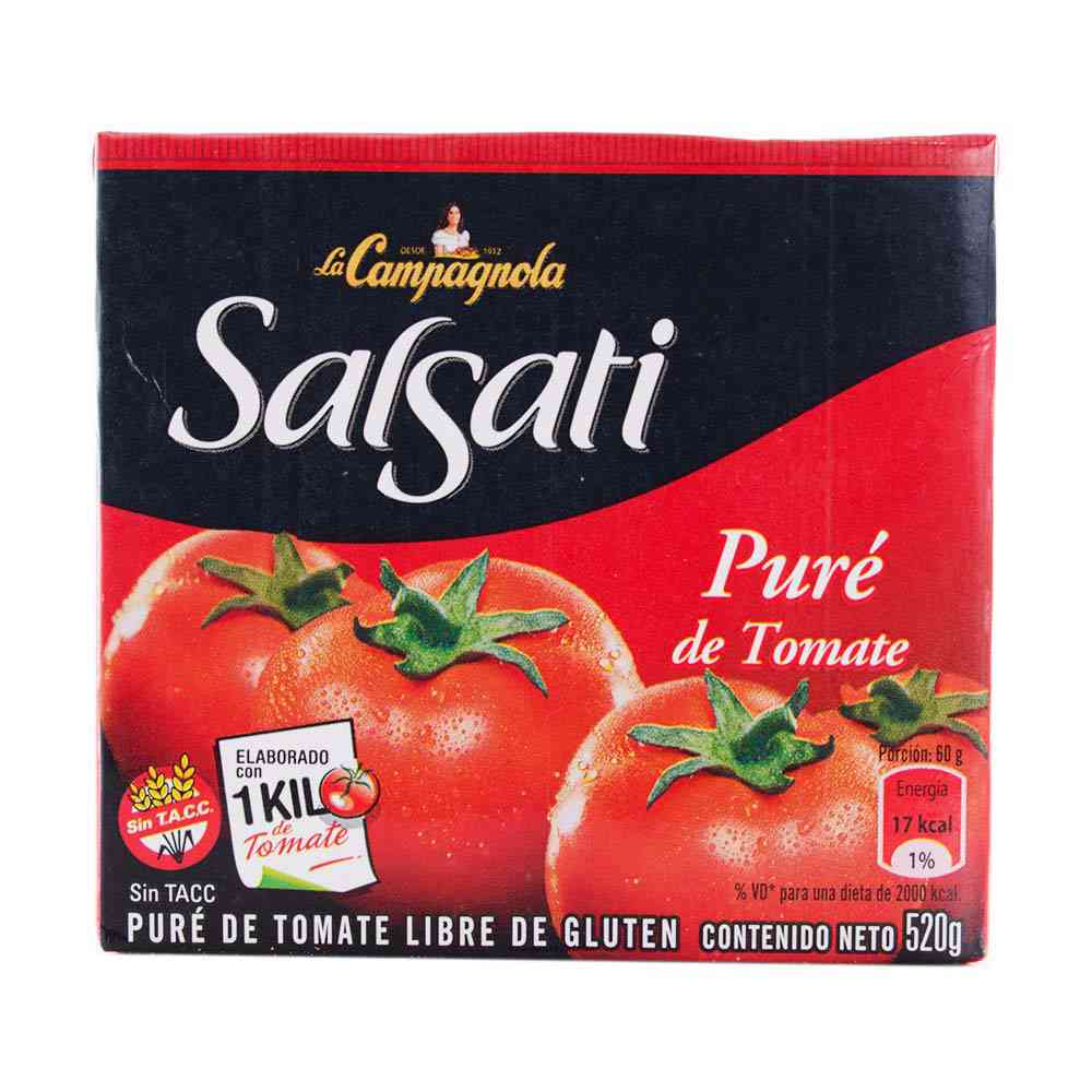 Puré de Tomate Listas 520 Grs Salsati