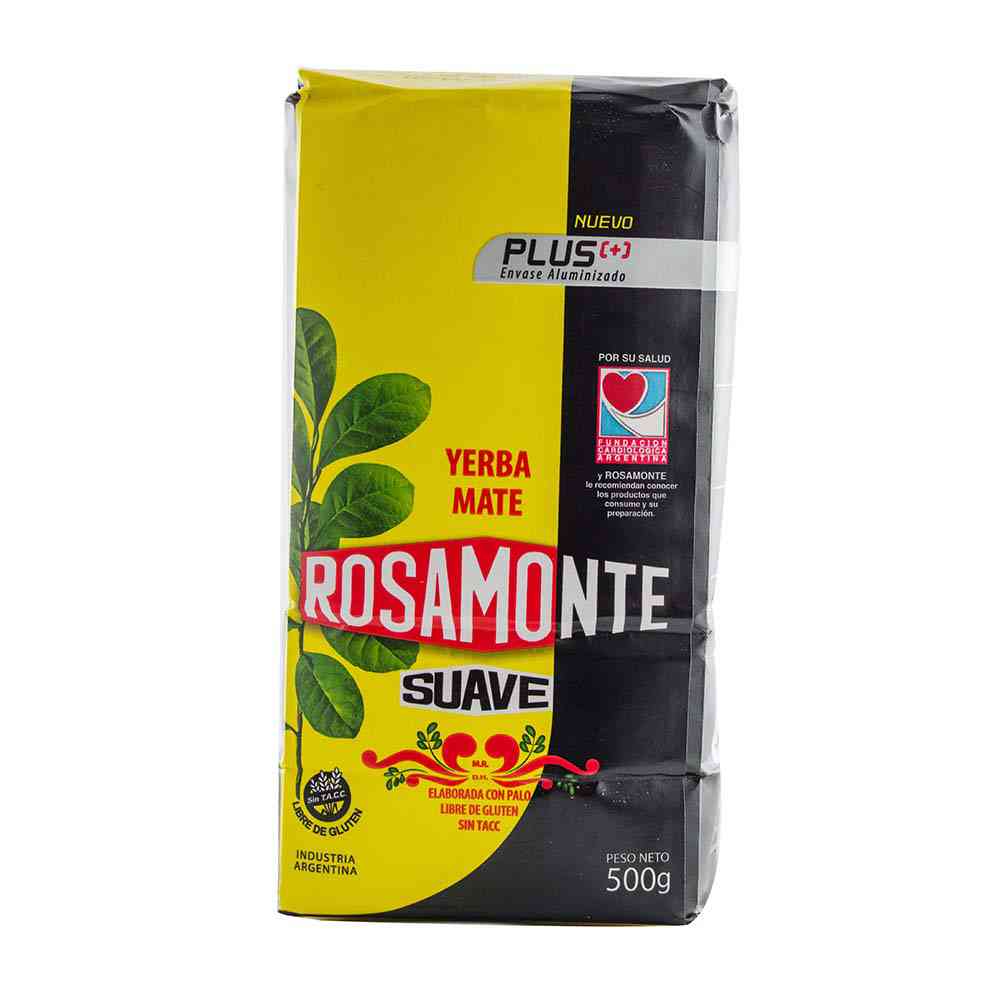Yerba Mate con Palo Suave 500 Grs Rosamonte