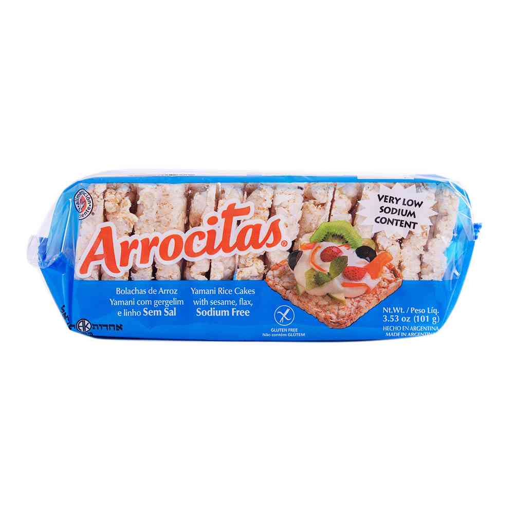 Galletas De Arroz Sésamo Y Lino Sin Sal Arrocitas 101 Gr