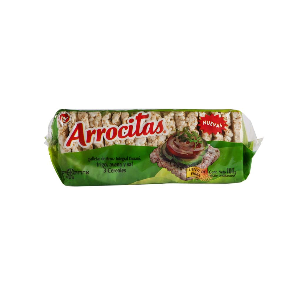 Galletas de Arroz Sabor 3 Cereales 101 Grs Arrocitas