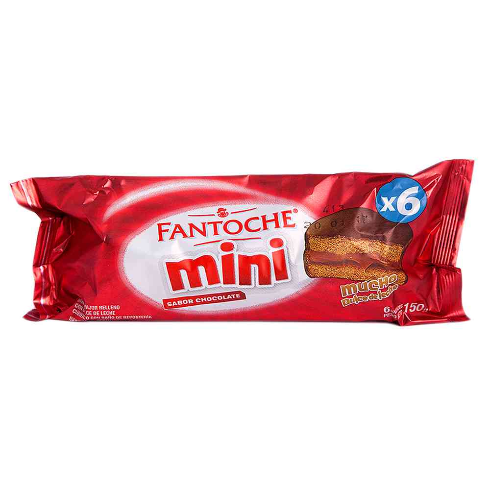 Alfajor Mini Sabor Chocolate 150 Grs x 6 Un Fantoche