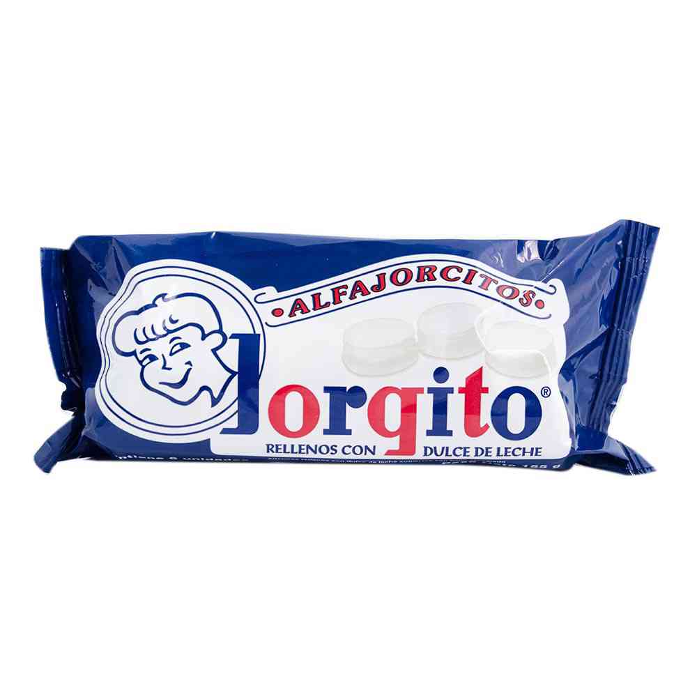 Alfajores Blancos de Dulce de Leche 155 Grs Jorgito
