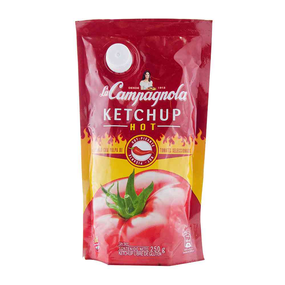 Ketchup sabor Hot 250 Grs La Campagnola