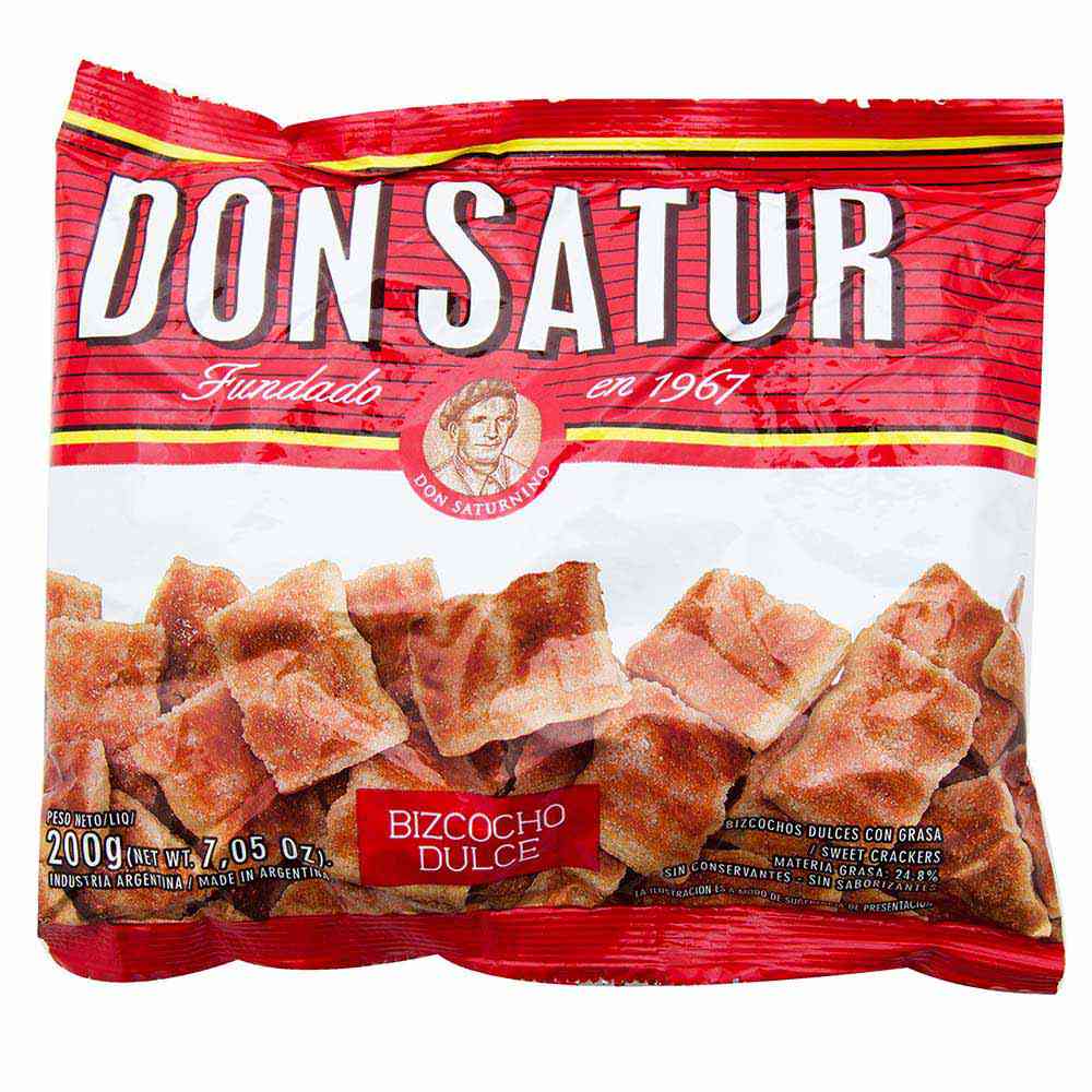 Bizcochos Sabor Dulce 200 Grs Don Satur