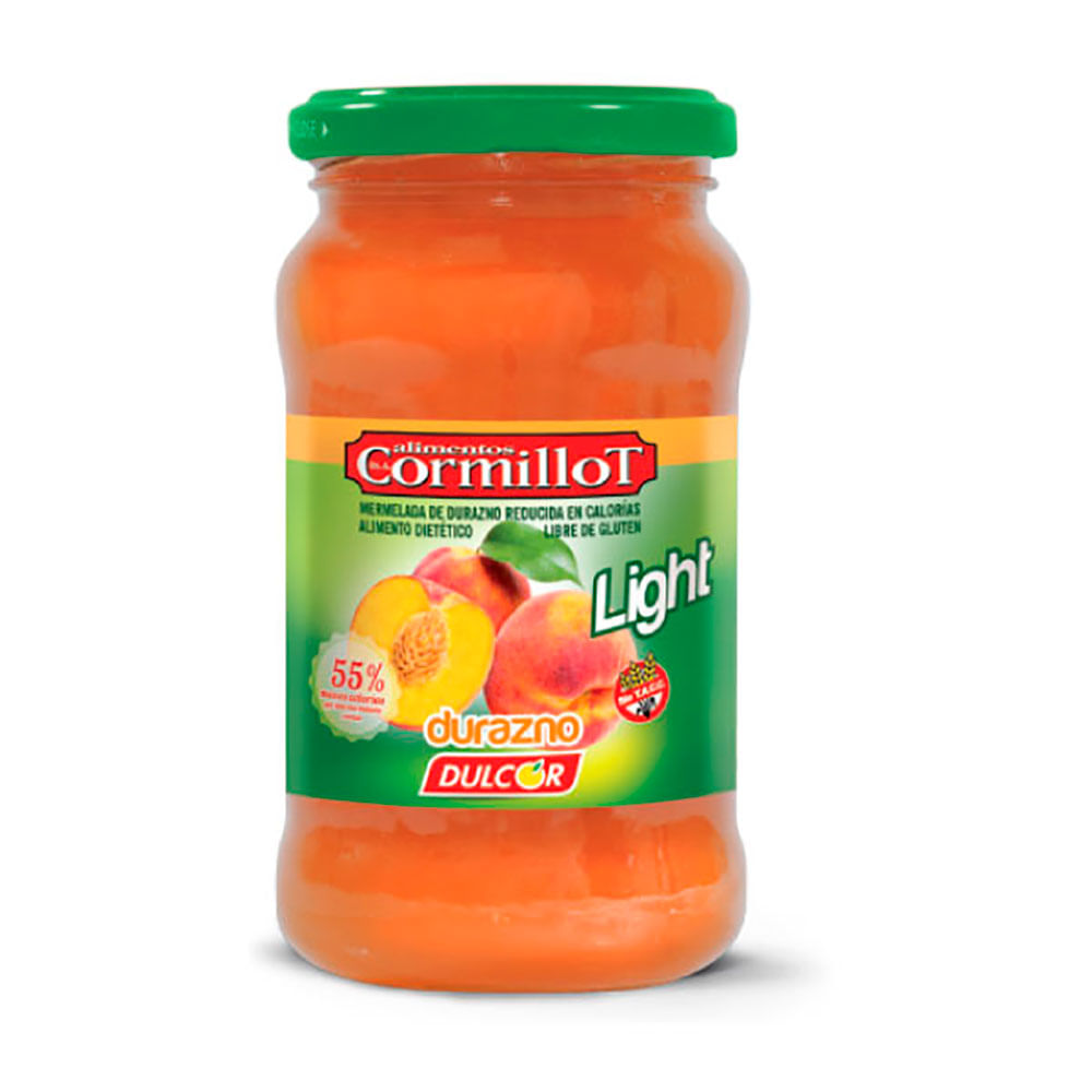 Mermelada Light Sabor Durazno 390 Grs Cormillot