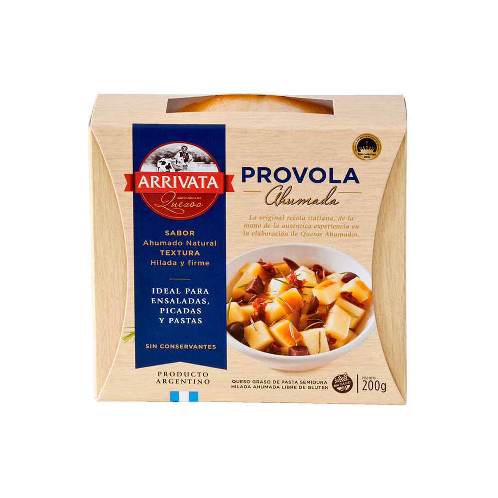 Queso Provolone Ahumada x 0.2 Kg Arrivata