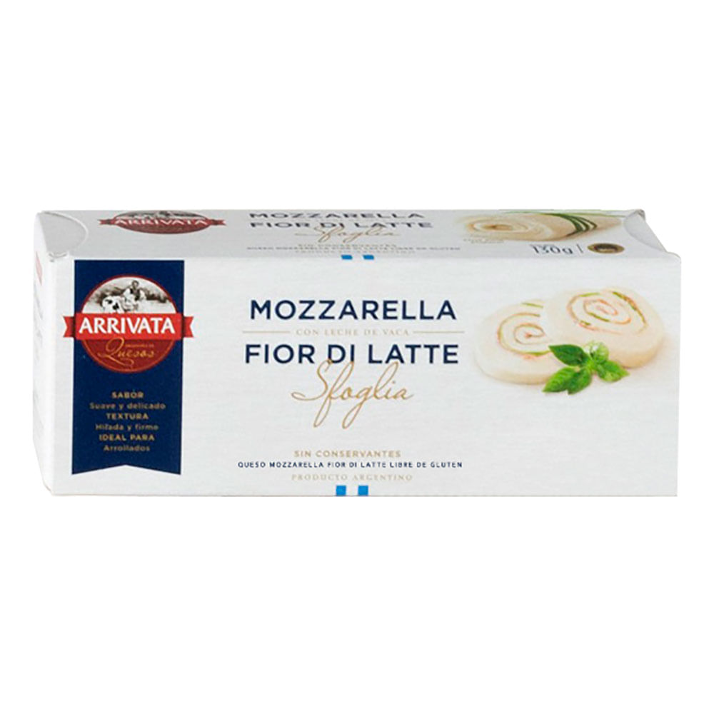 Queso Muzzarella Fior Di Latte 0.130 Kg Arrivata