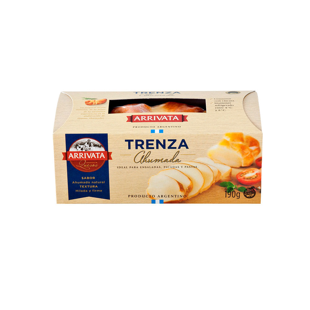 Queso Muzzarella Trenza Ahumada 0.19 Kg x 1 Un Arrivata