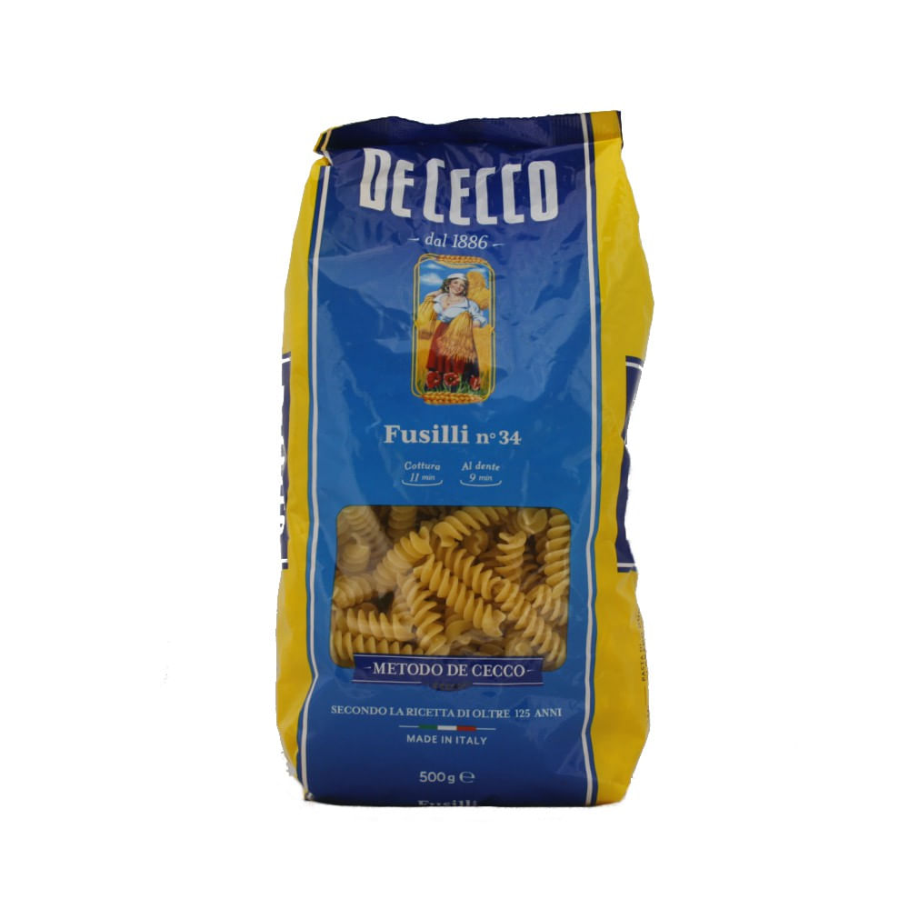 Fideos Fusilli N° 34 500 Grs De Cecco