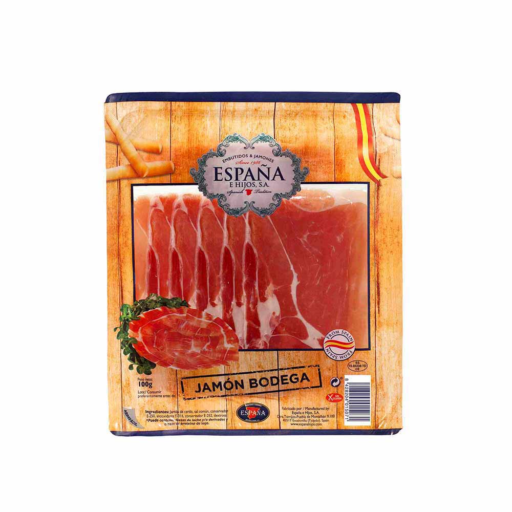 Jamón Crudo Serrano España 100 Gr