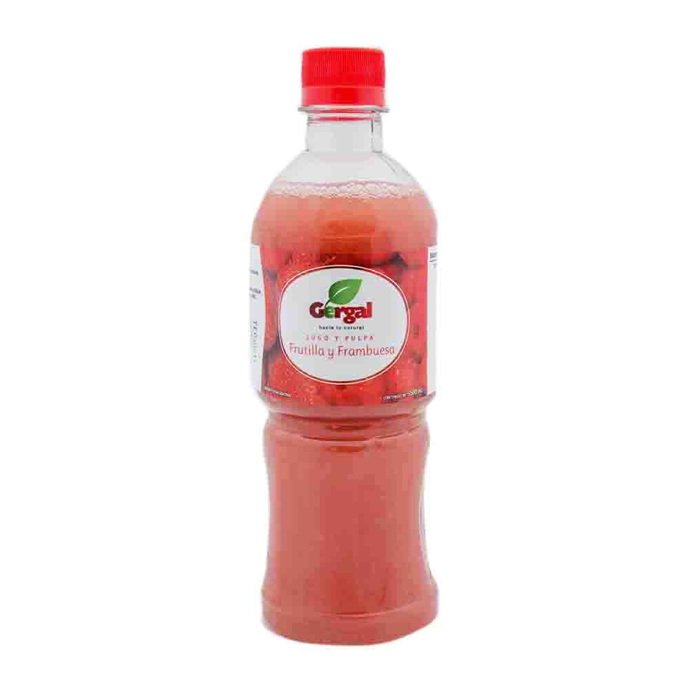 Jugo Sabor Frutilla y Frambuesa 500 Ml Gergal