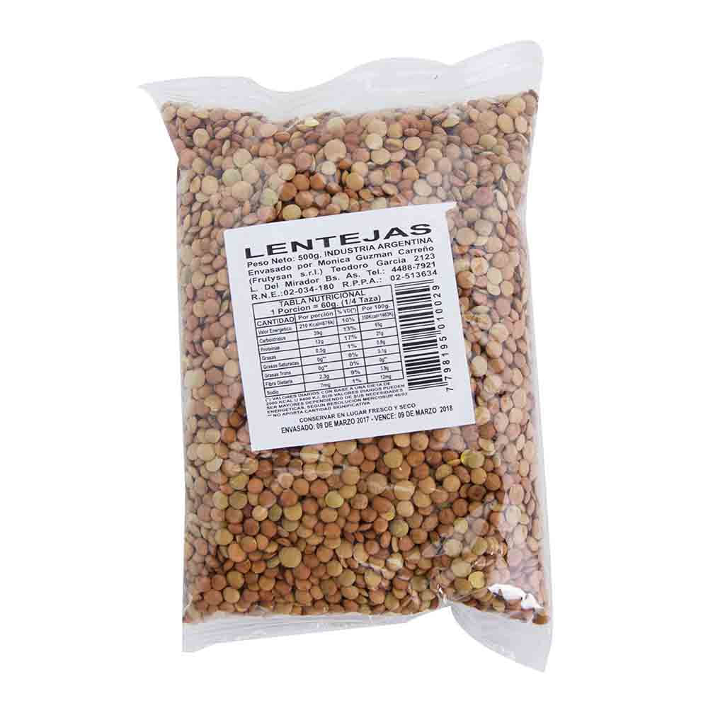 Lentejas Granel A Granel 500 Gr