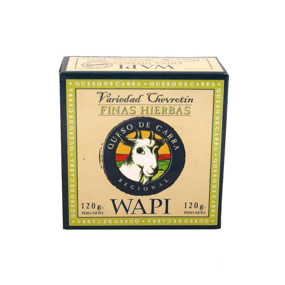 Queso de Cabra Chevrotín Sabor Finas Hierbas 0.120 Kg Wapi