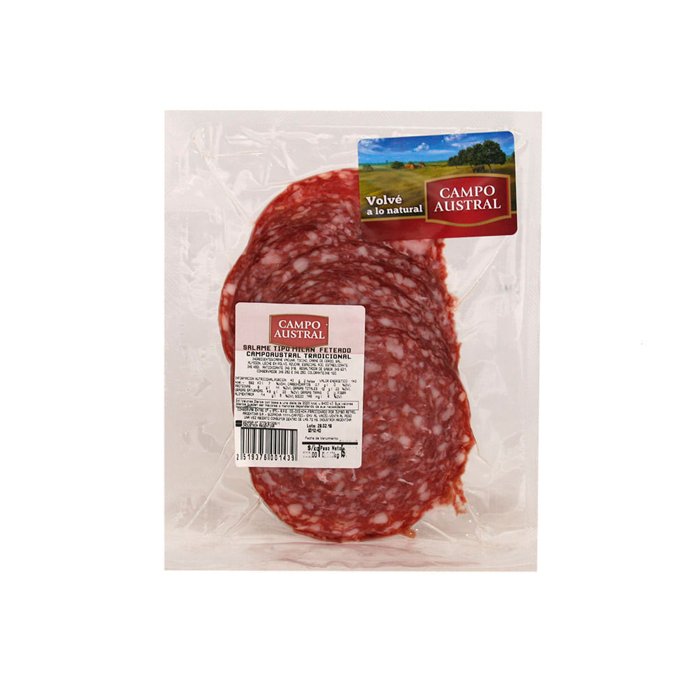Salame Milan Feteado Sobre X Kg Campo Austral