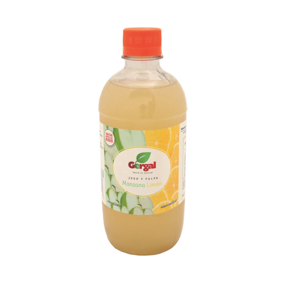 Jugo Gergal Manzana Verde Y Limon Botella 500 Ml