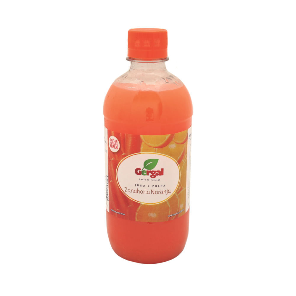 Jugo Sabor Zanahoria y Naranja 500 Ml Gergal