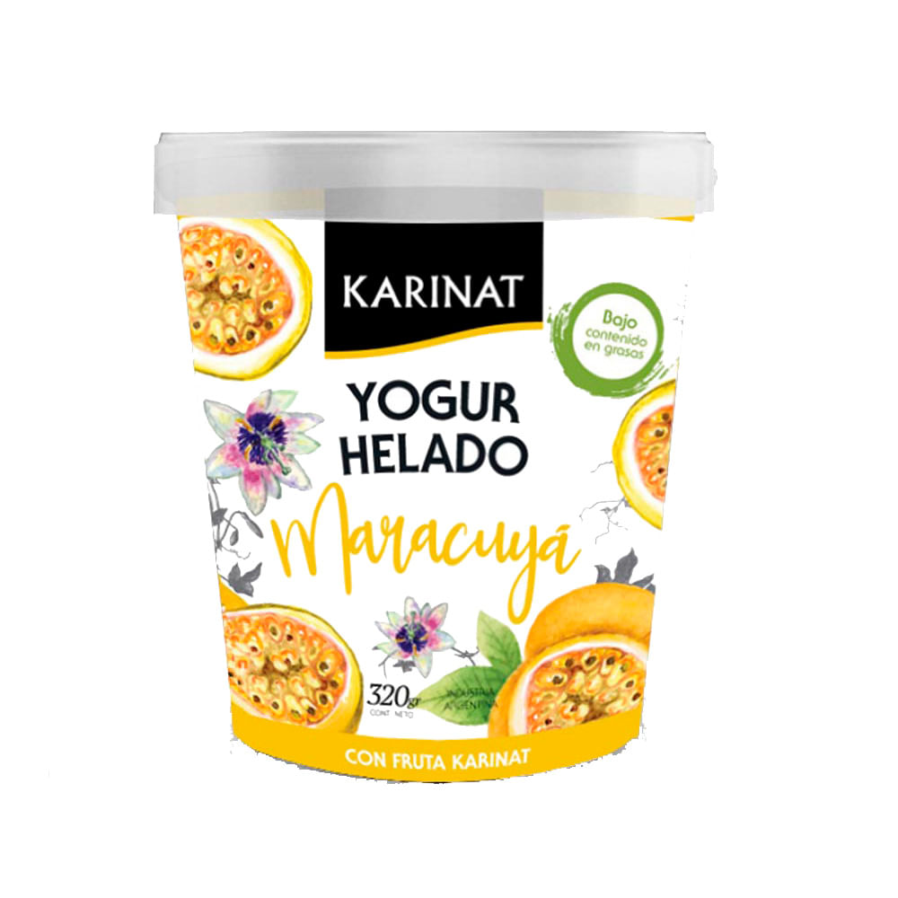 Yogur Helado Sabor Maracuyá 320 Grs Karinat