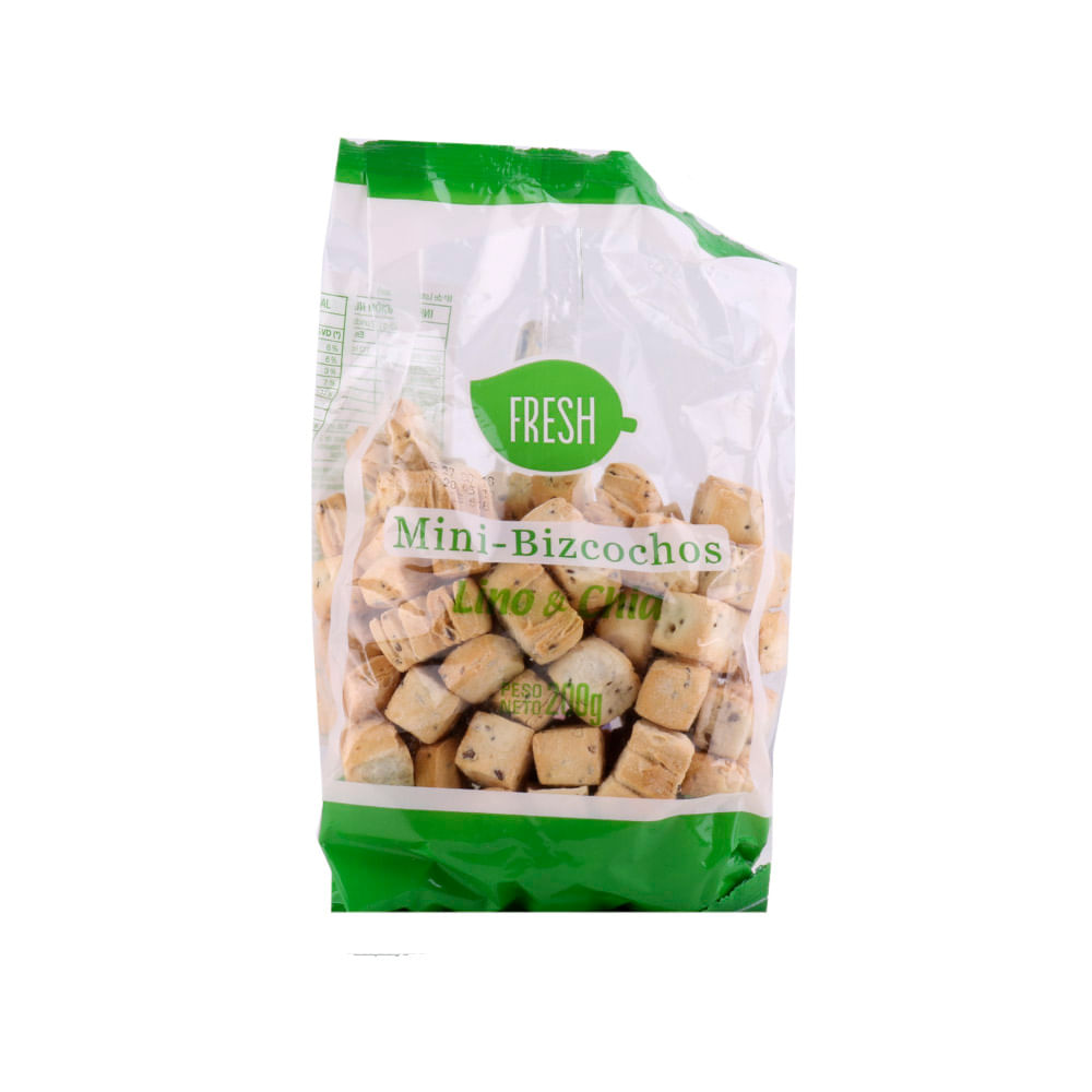 Bizcochos Mini Sabor lino y chia 200 Grs
