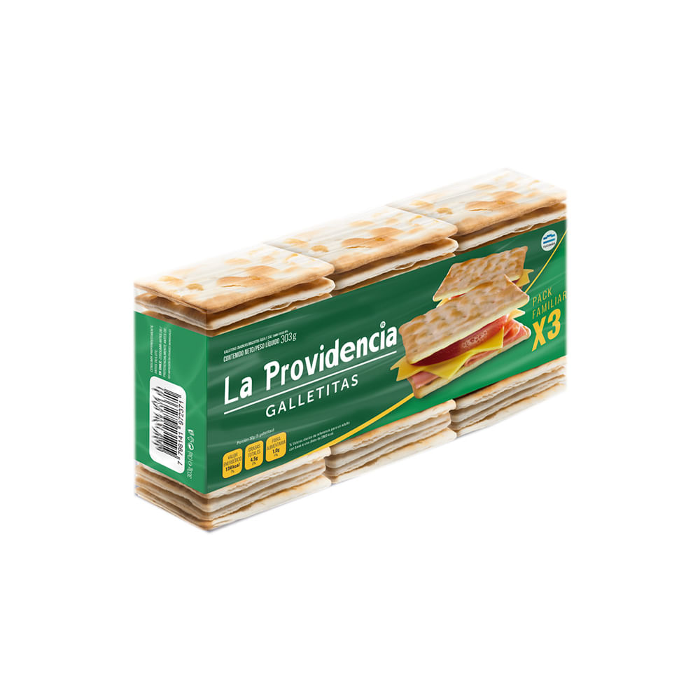 Galletas de Agua 303 Grs x 3 Un La Providencia
