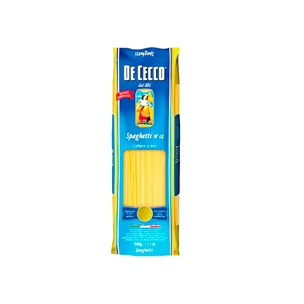 Fideos Spaghettis N° 12 500 Grs De Cecco