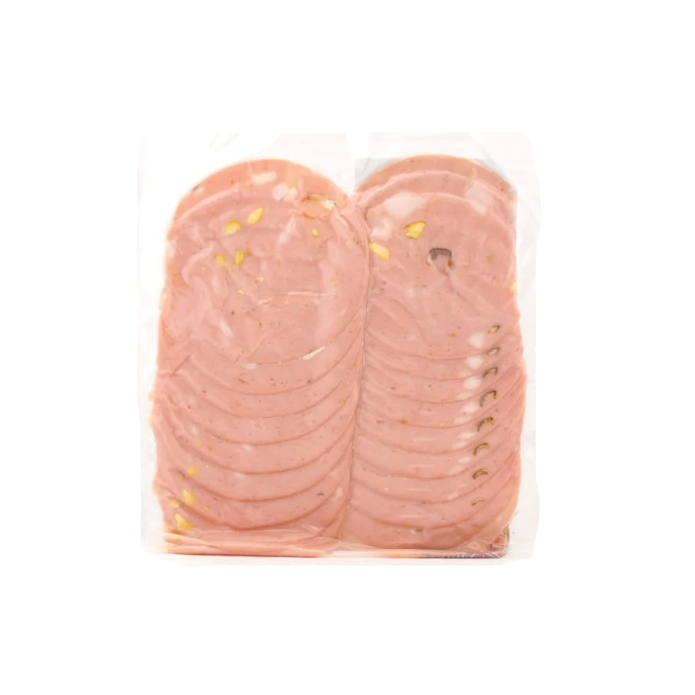Mortadela Feteada sabor Pistacho x 1 Kg Bocatti