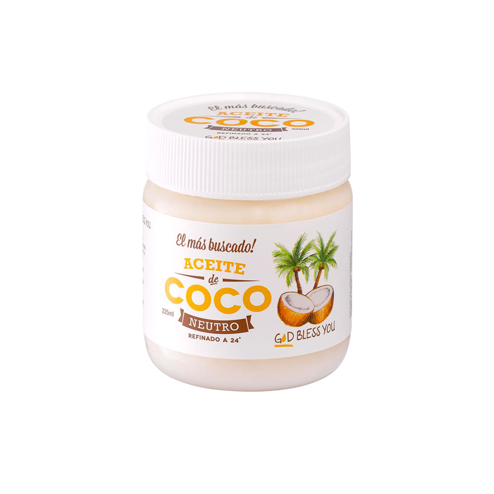 Aceite de Coco Neutro 225 Ml God Bless You