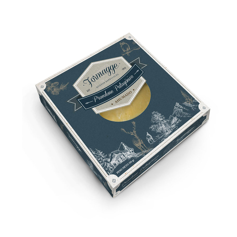 Queso Provolone Ahumado Patagónico 250 Grs x 1 Un Formagge