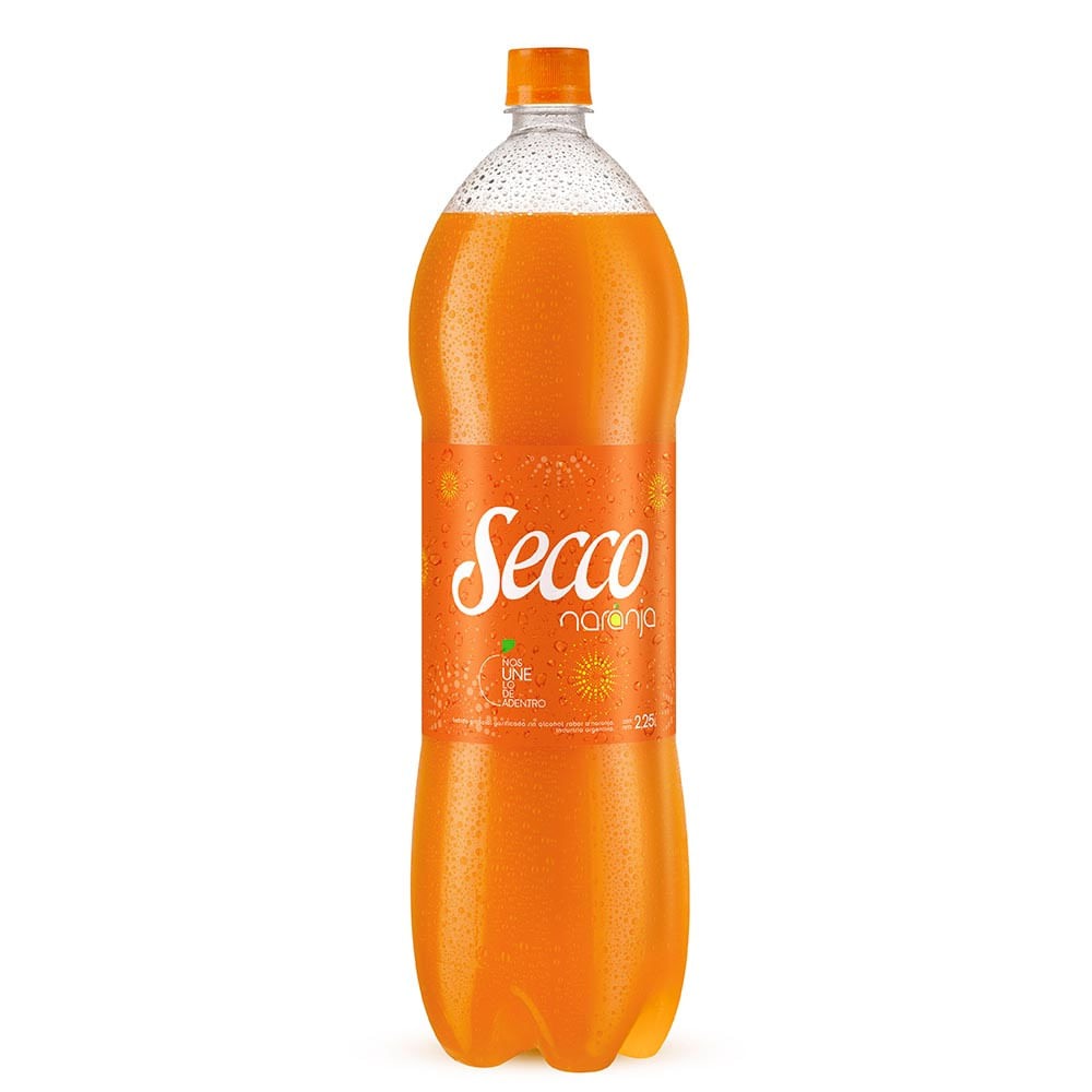 Gaseosa Sabor Naranja 2,25 Lts Secco